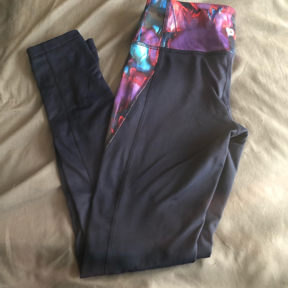 Navy blue workout leggings